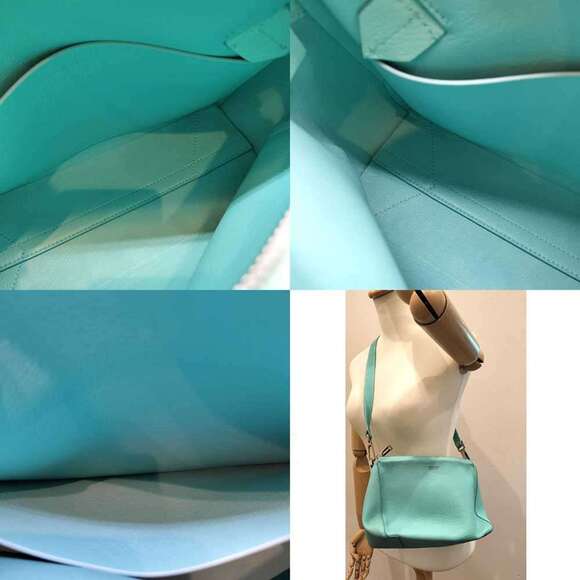 Tiffany & Co. shoulder bag in blue leather - Picture 6 of 6